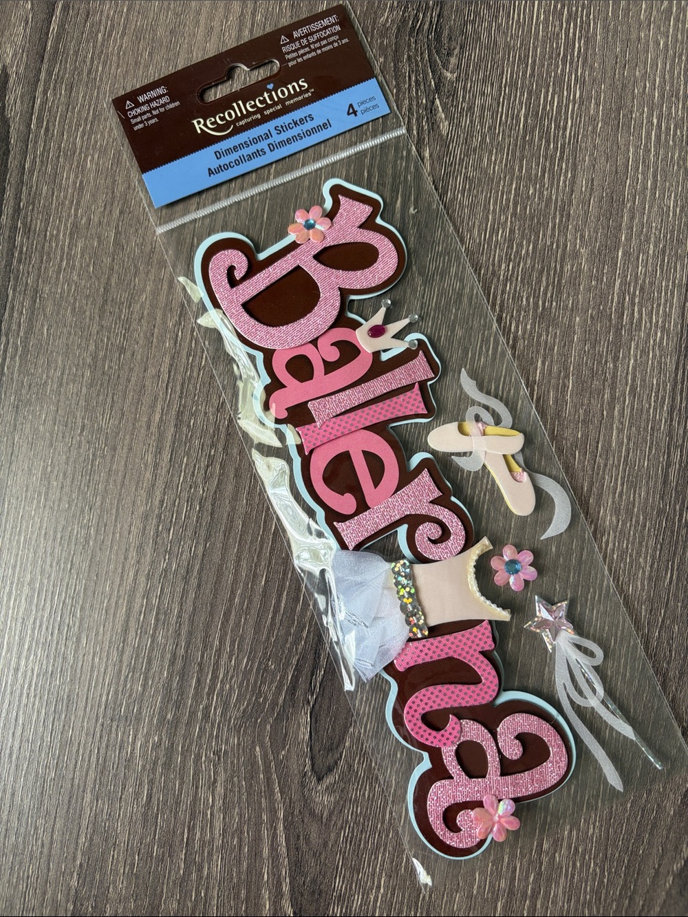❤️$7 Recollections Ballerina Dimensional Stickers